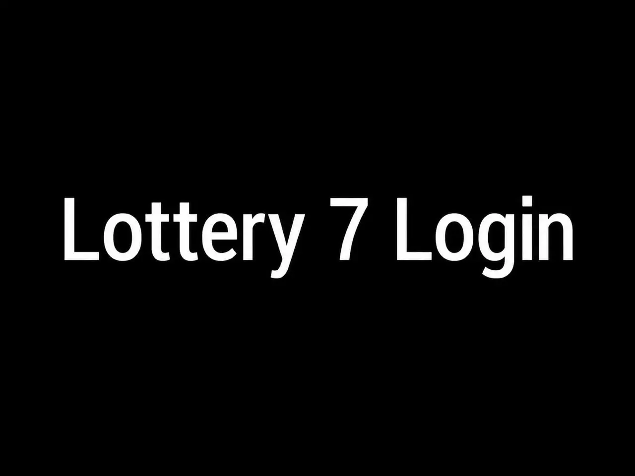 Lottery7